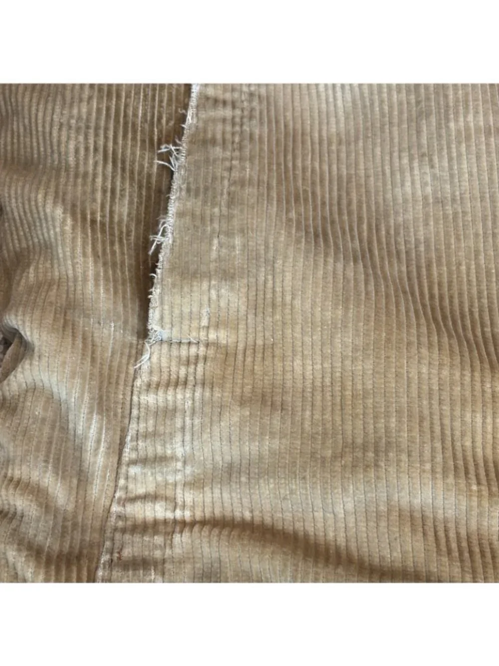 Vtg 70s Men’s Corduroy Jacket Sherpa Lining Size 40 Thrashed Shredded Grunge